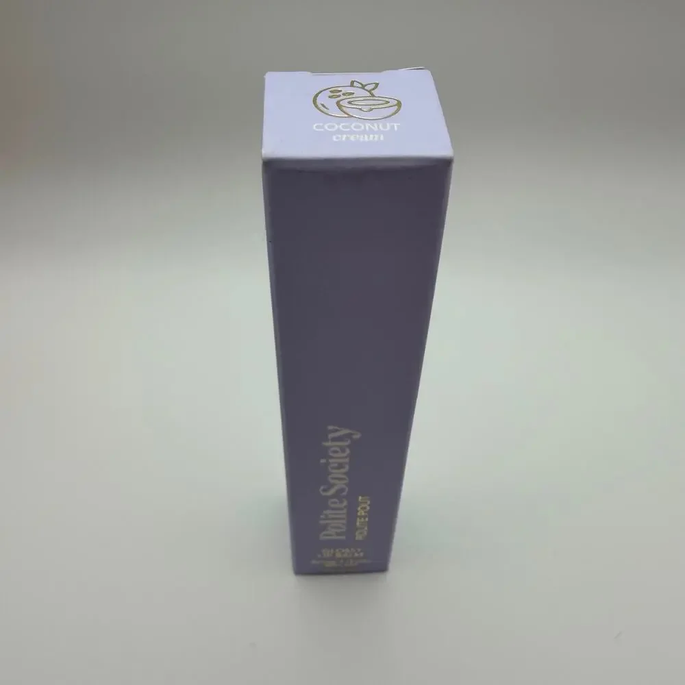 Polite Society Polite Pout Glossy Lip Balm Coconut Cream Full Size NIB